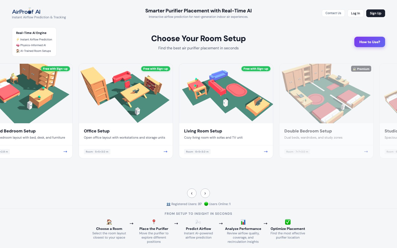 AirProof AI homepage screenshot
