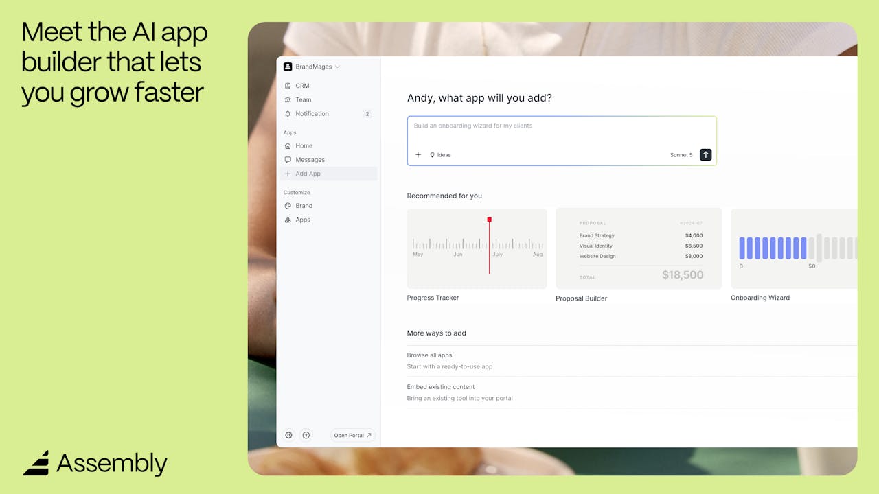 Assembly Studio homepage screenshot