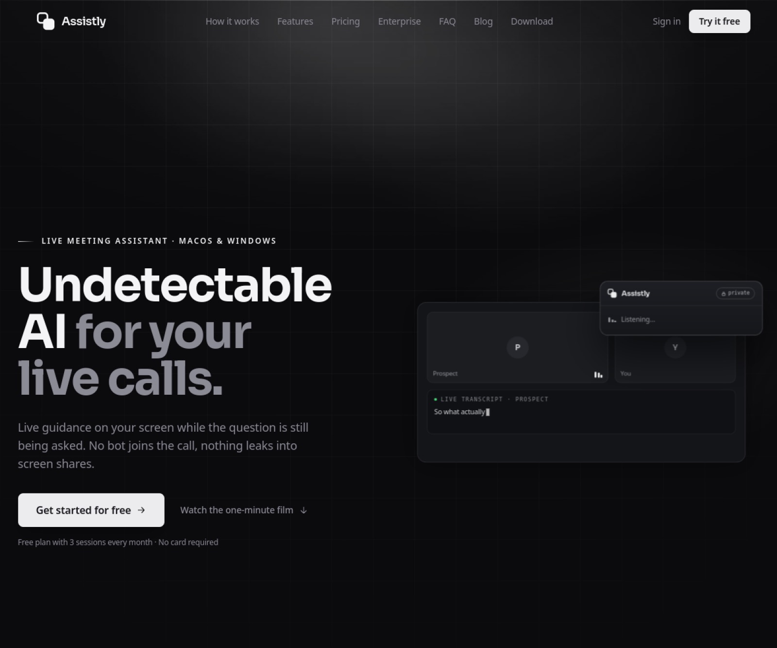 Assistly homepage screenshot