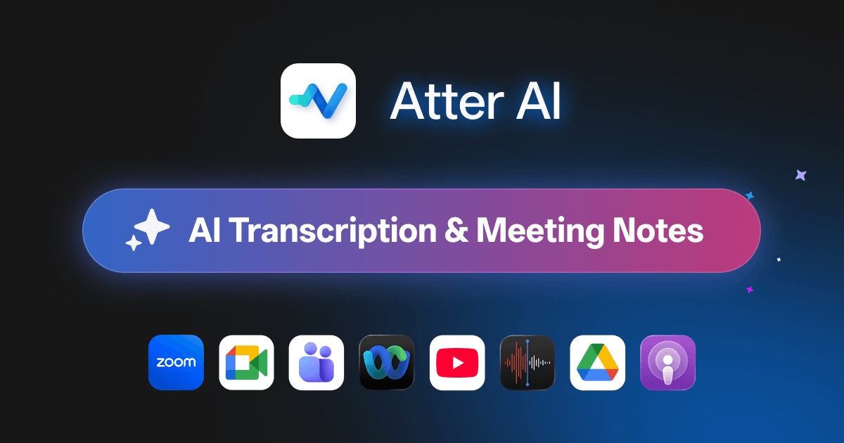 Atter AI homepage screenshot
