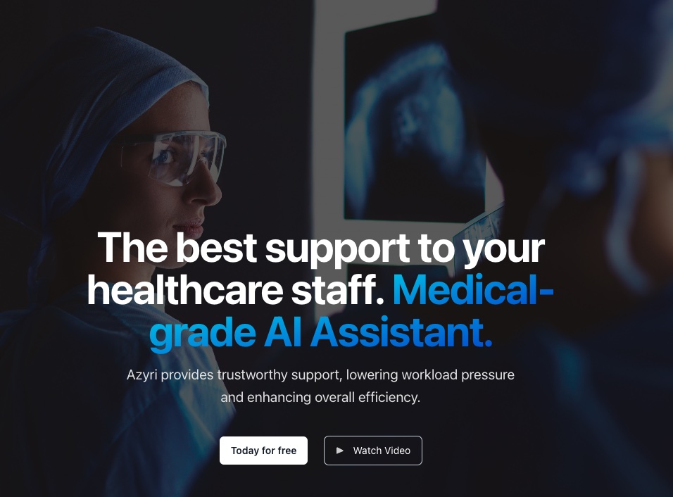 Azyri homepage screenshot