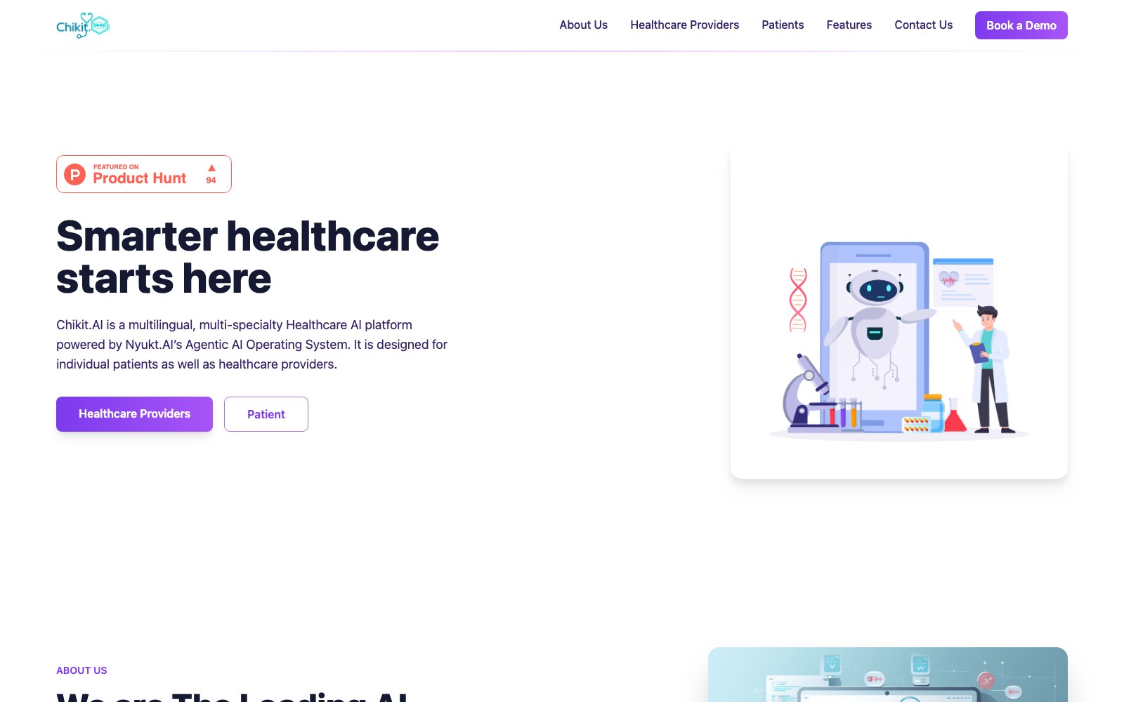 ChikitAI homepage screenshot