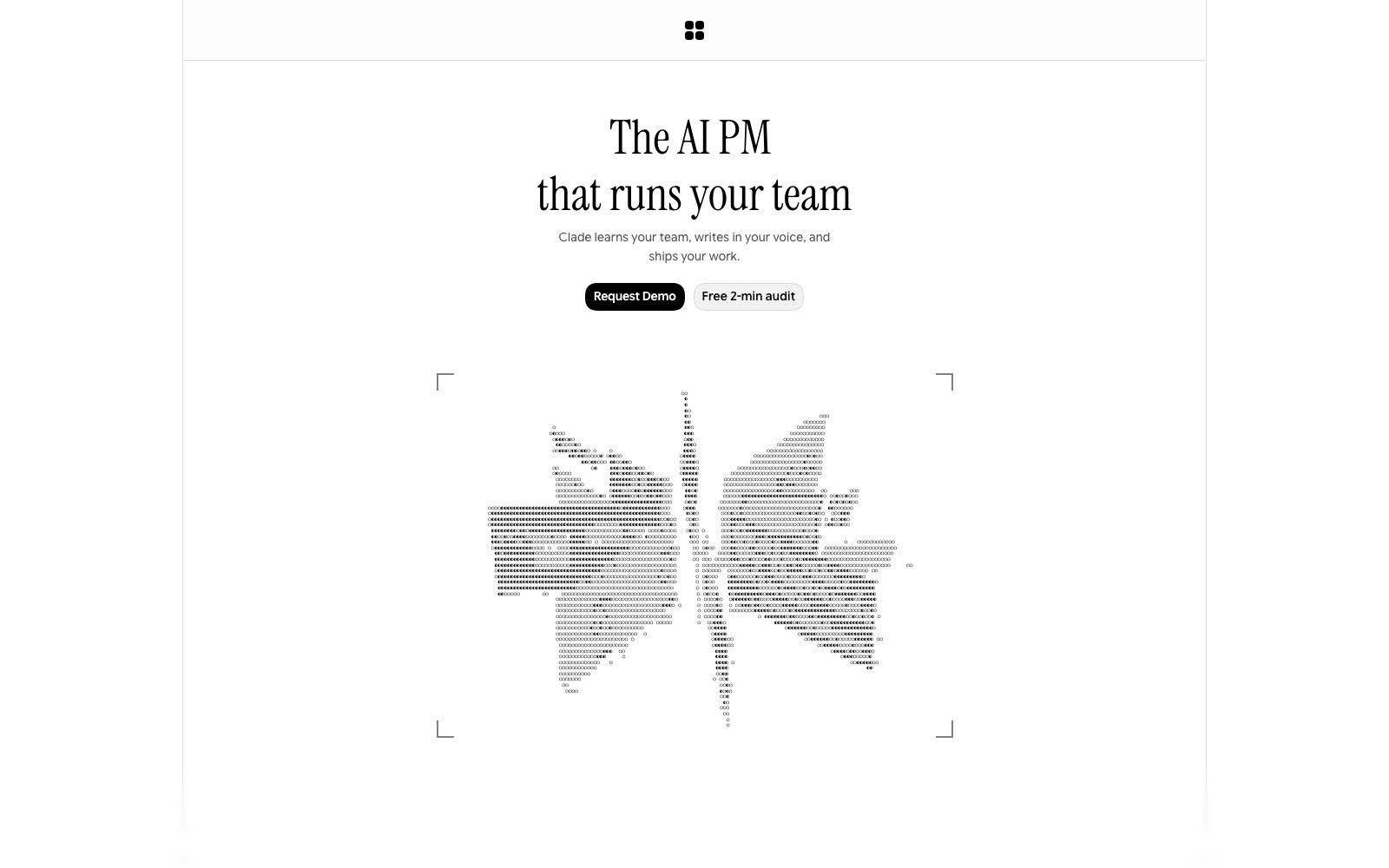 Clade homepage screenshot