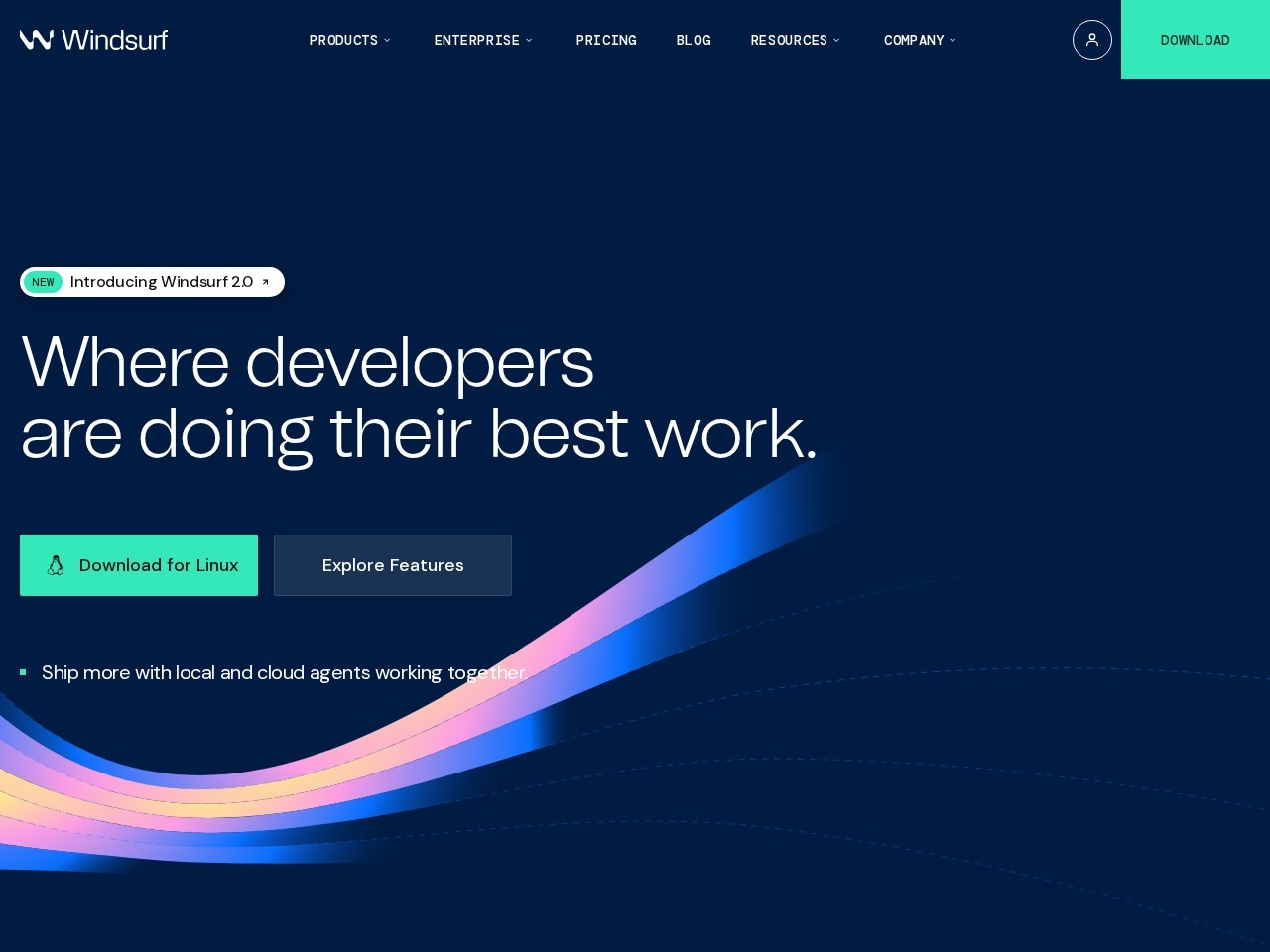 Codeium homepage screenshot