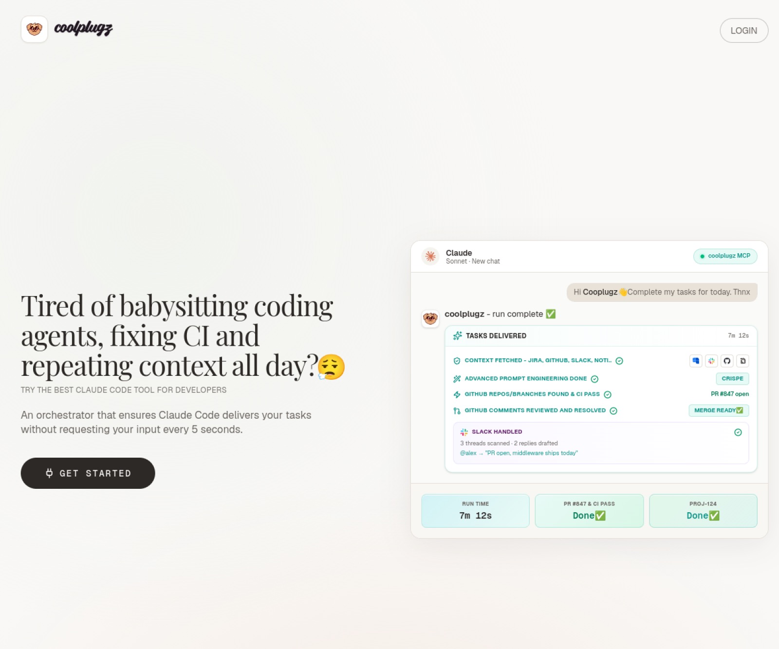 coolplugz homepage screenshot