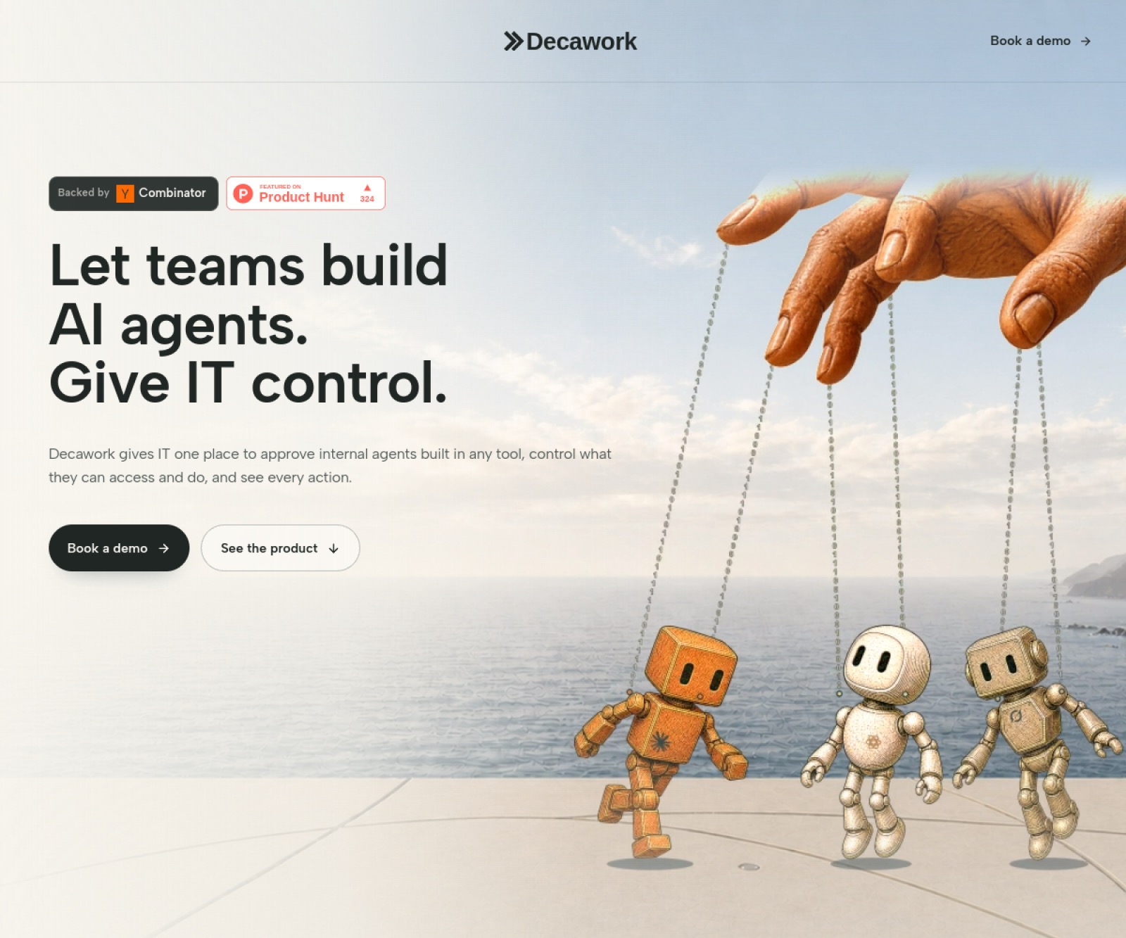 Decawork homepage screenshot