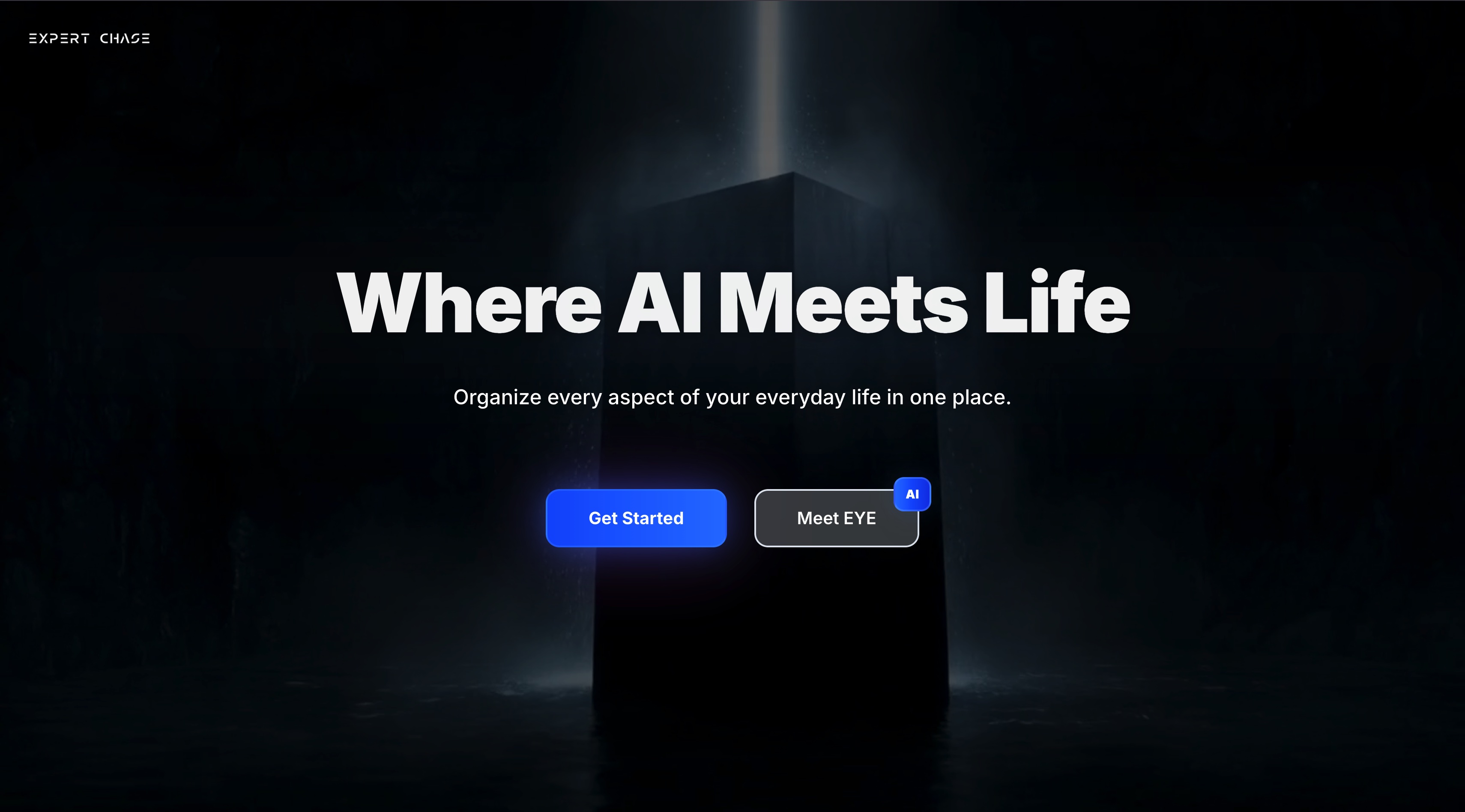 E.Y.E. by Expert Chase homepage screenshot