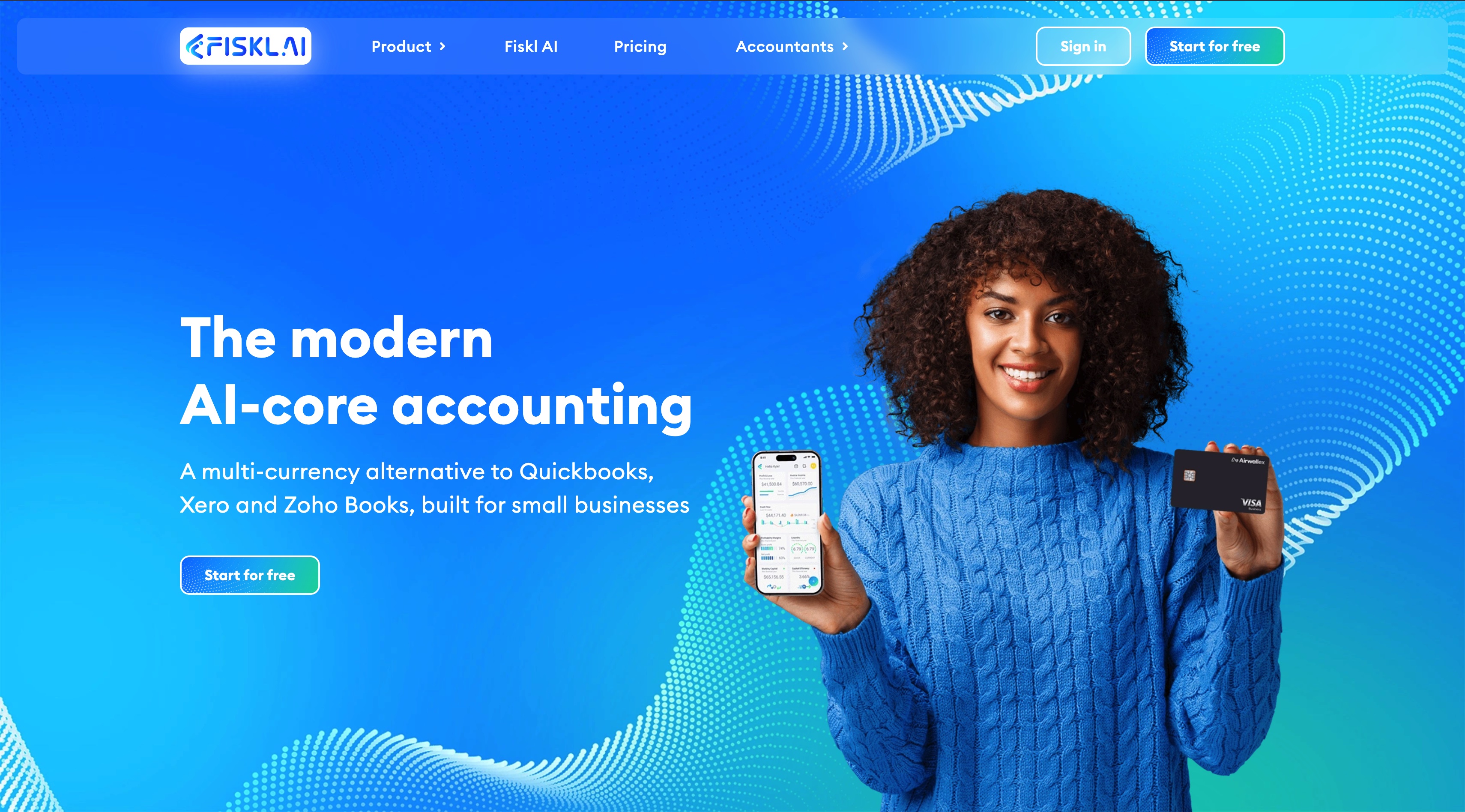 Fiskl homepage screenshot
