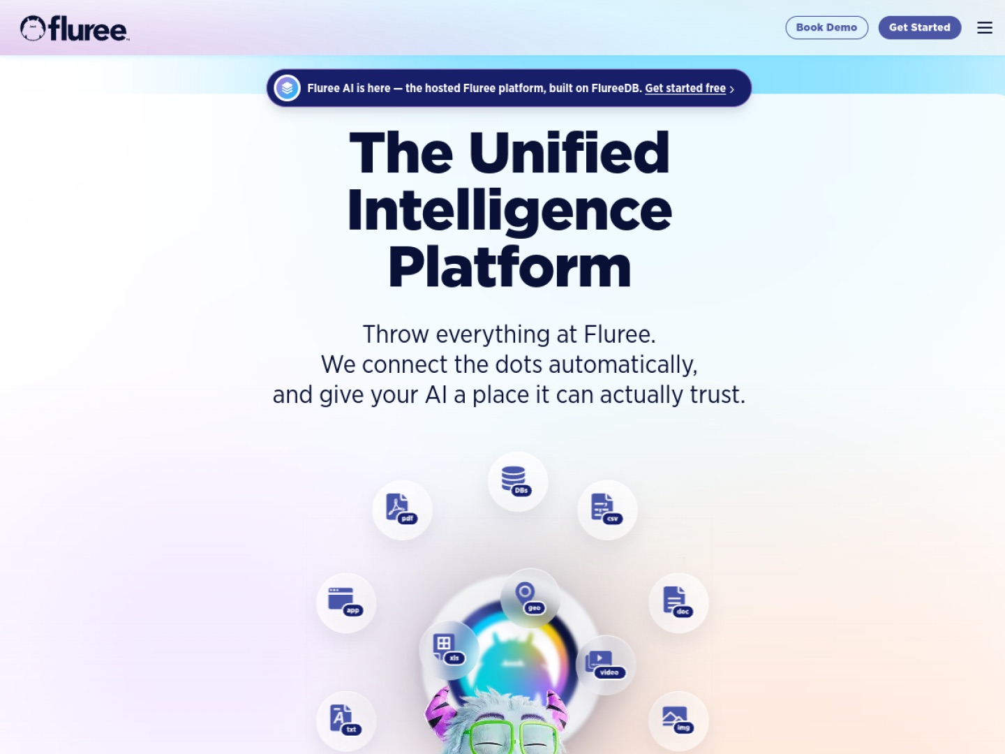 Fluree AI homepage screenshot