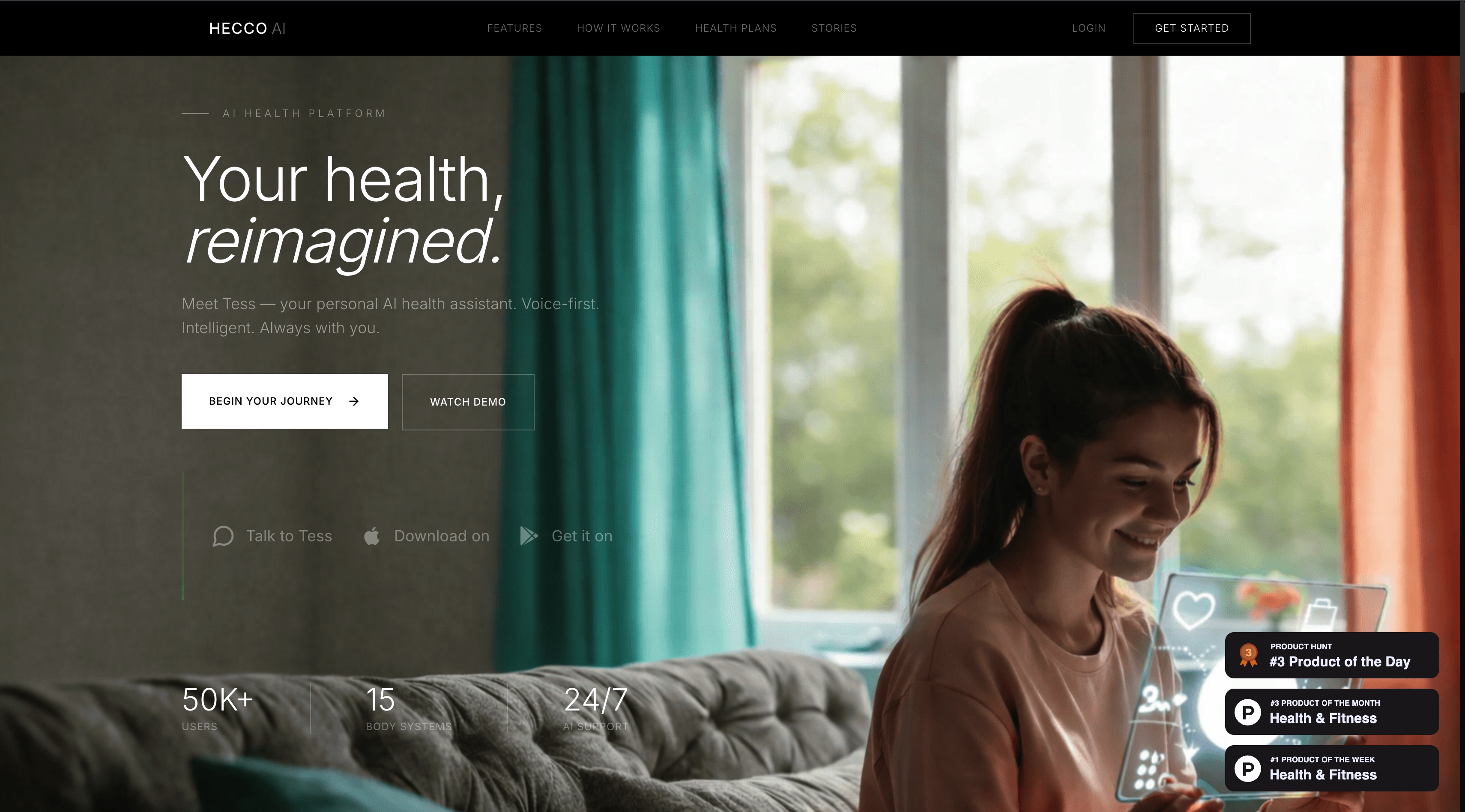 Hecco AI homepage screenshot