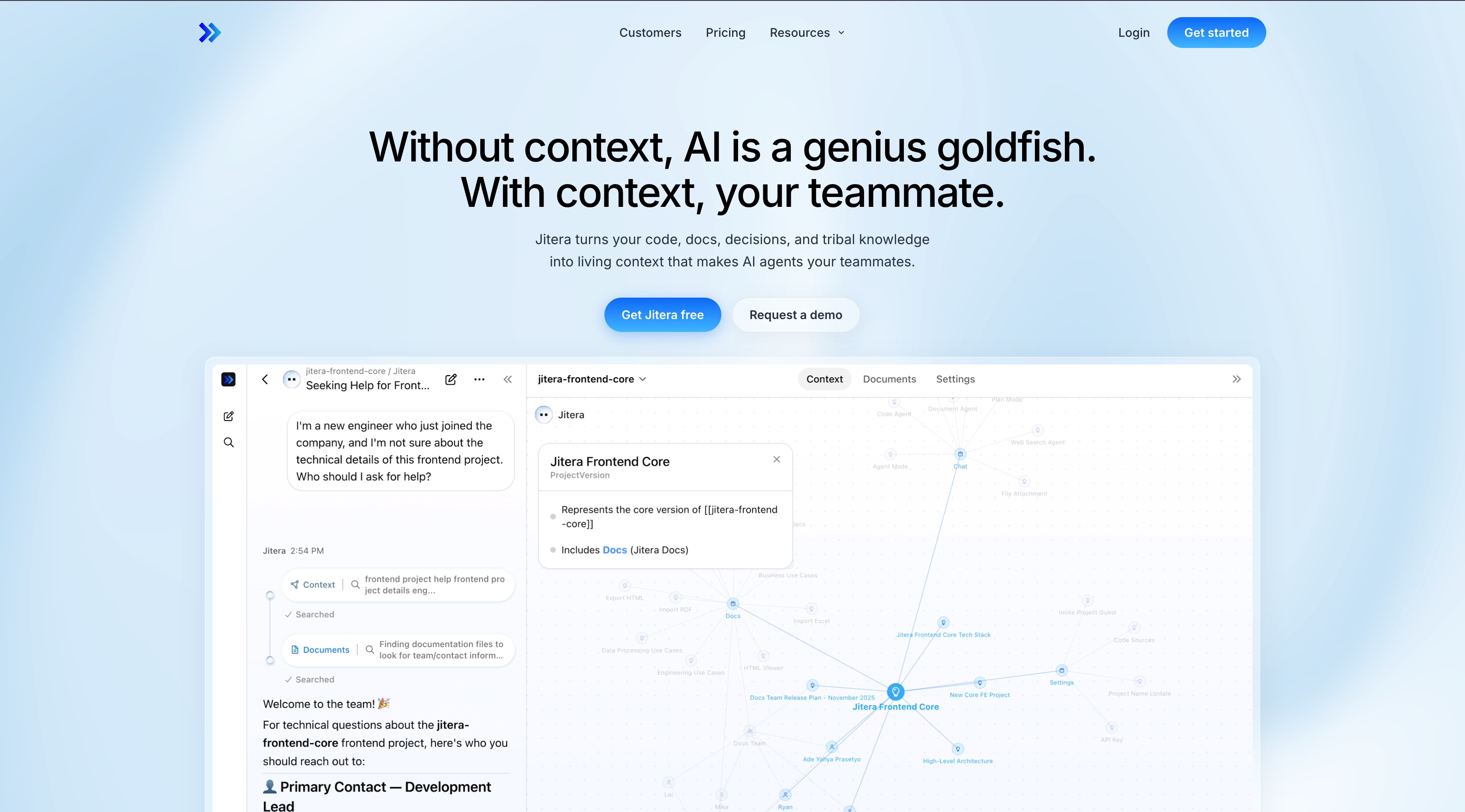 Jitera homepage screenshot
