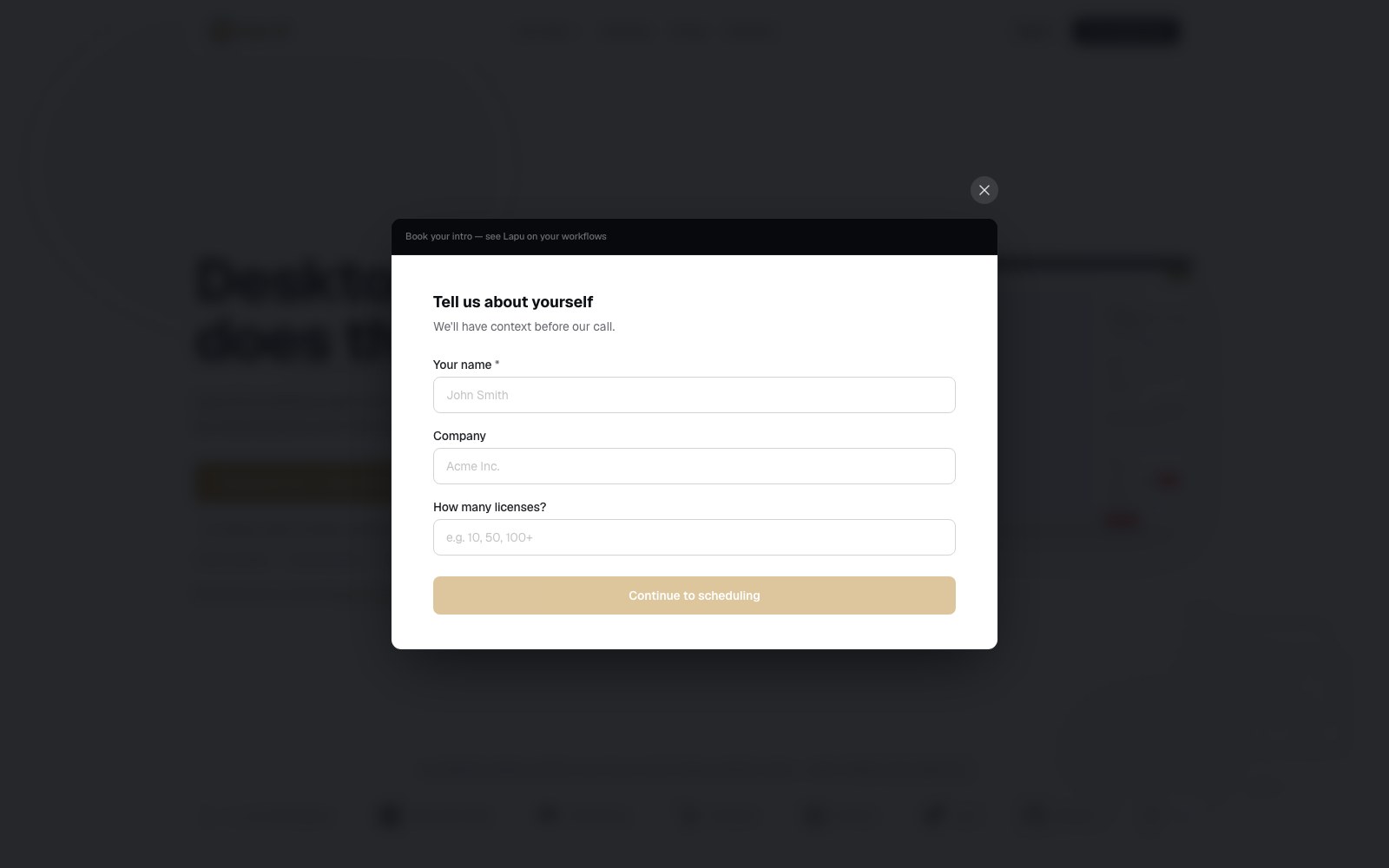 LapuAi homepage screenshot