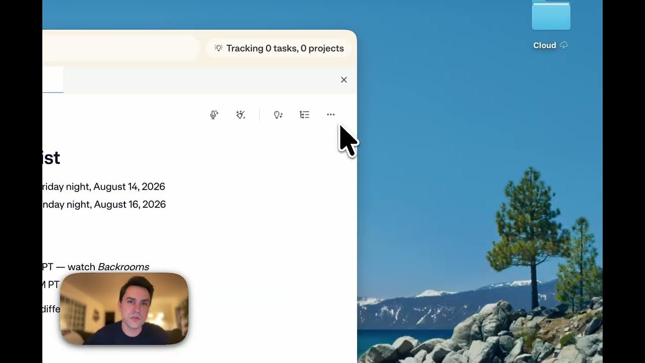 Mem Agent homepage screenshot