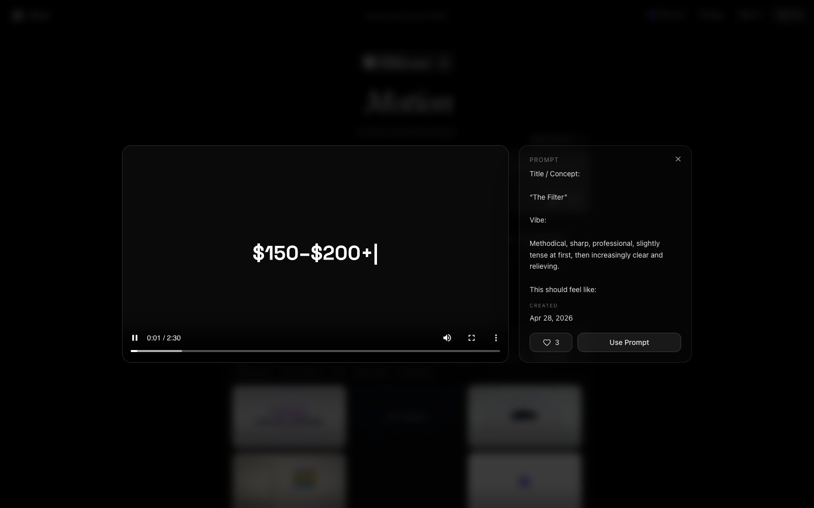 Motion homepage screenshot