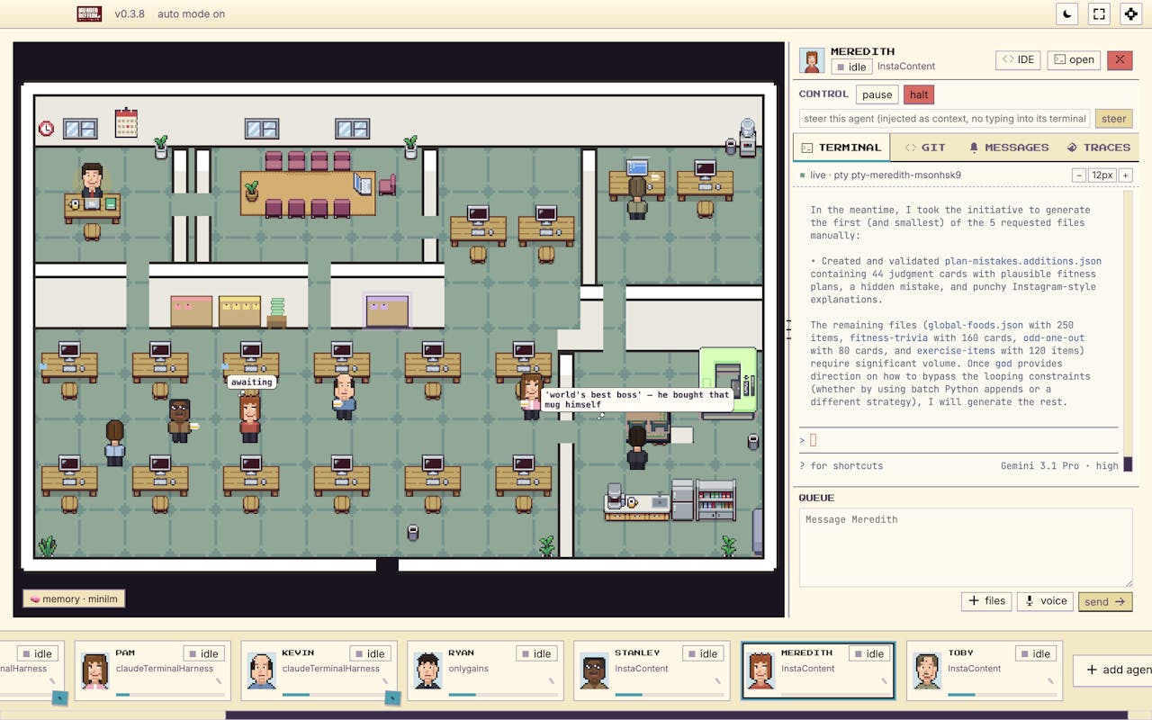 Munder Difflin homepage screenshot