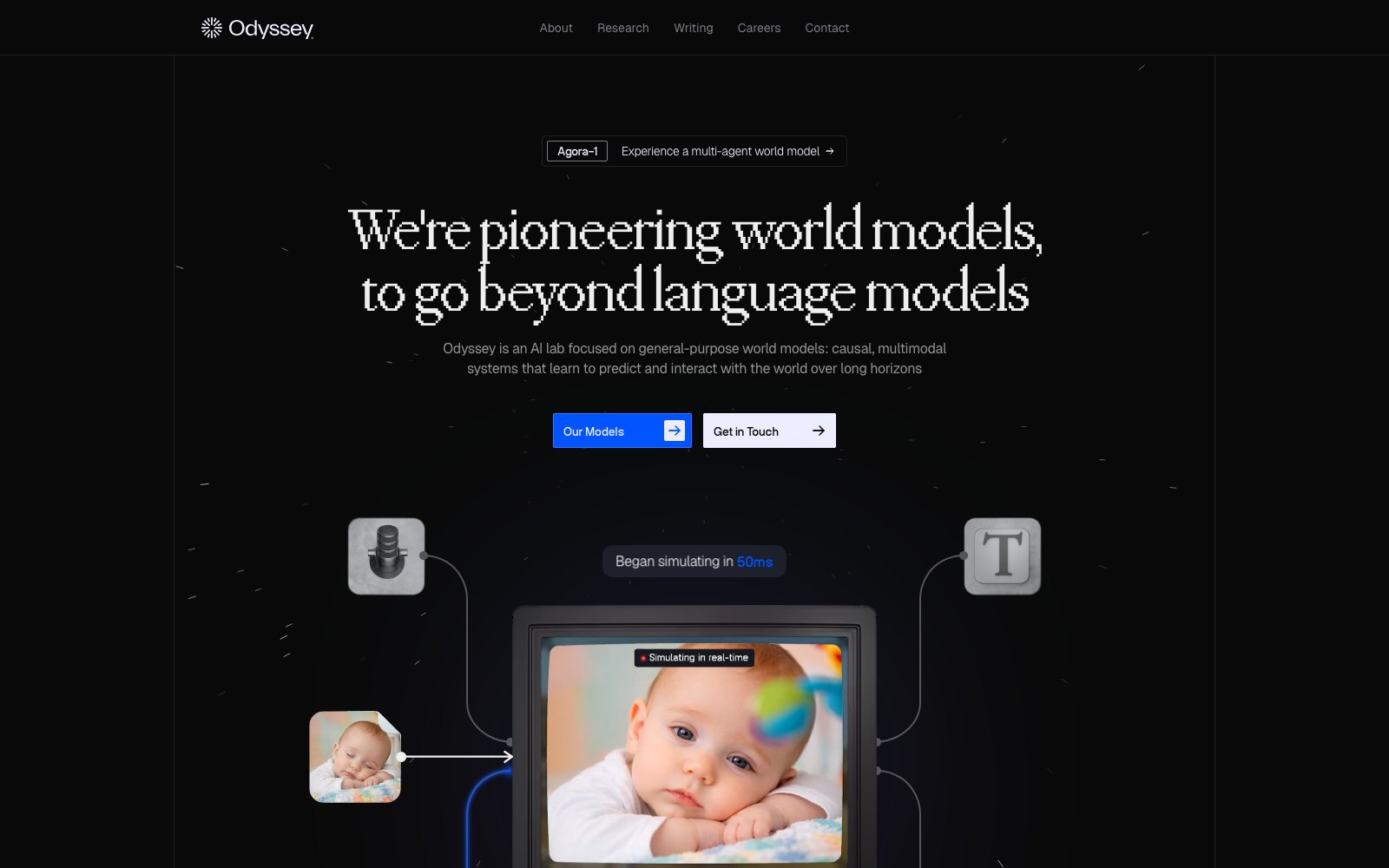 Odyssey homepage screenshot