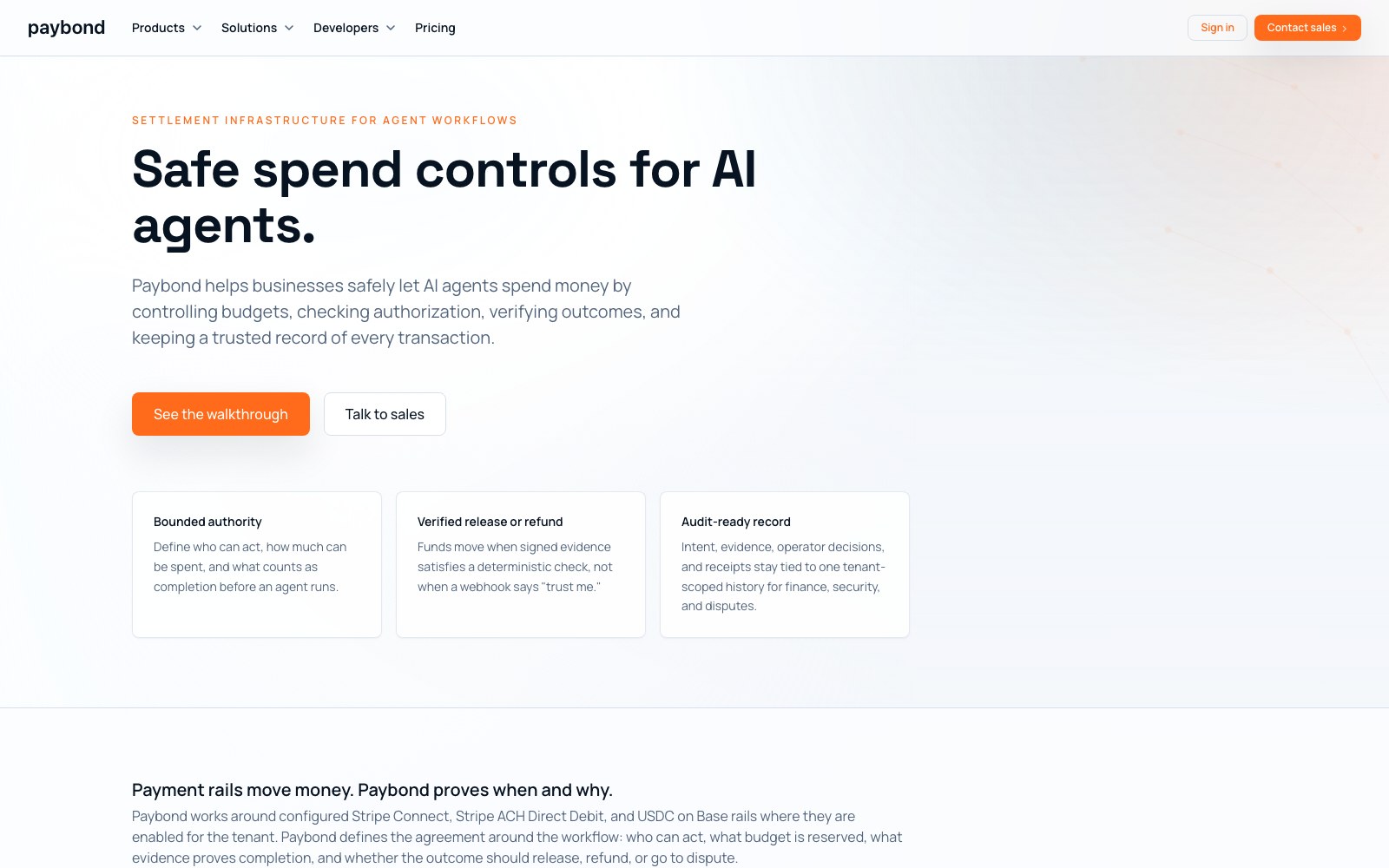 Paybond homepage screenshot