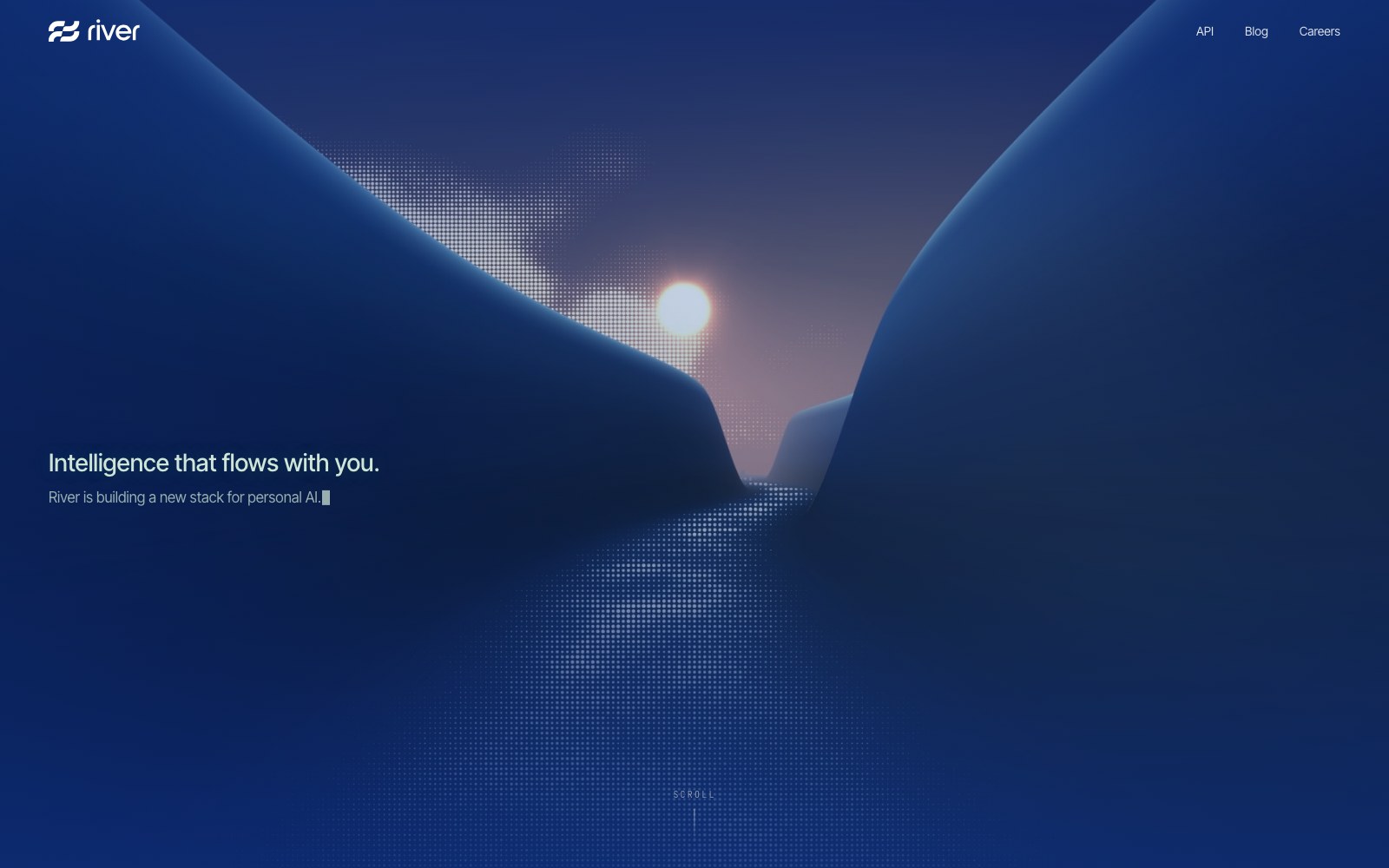 River homepage screenshot