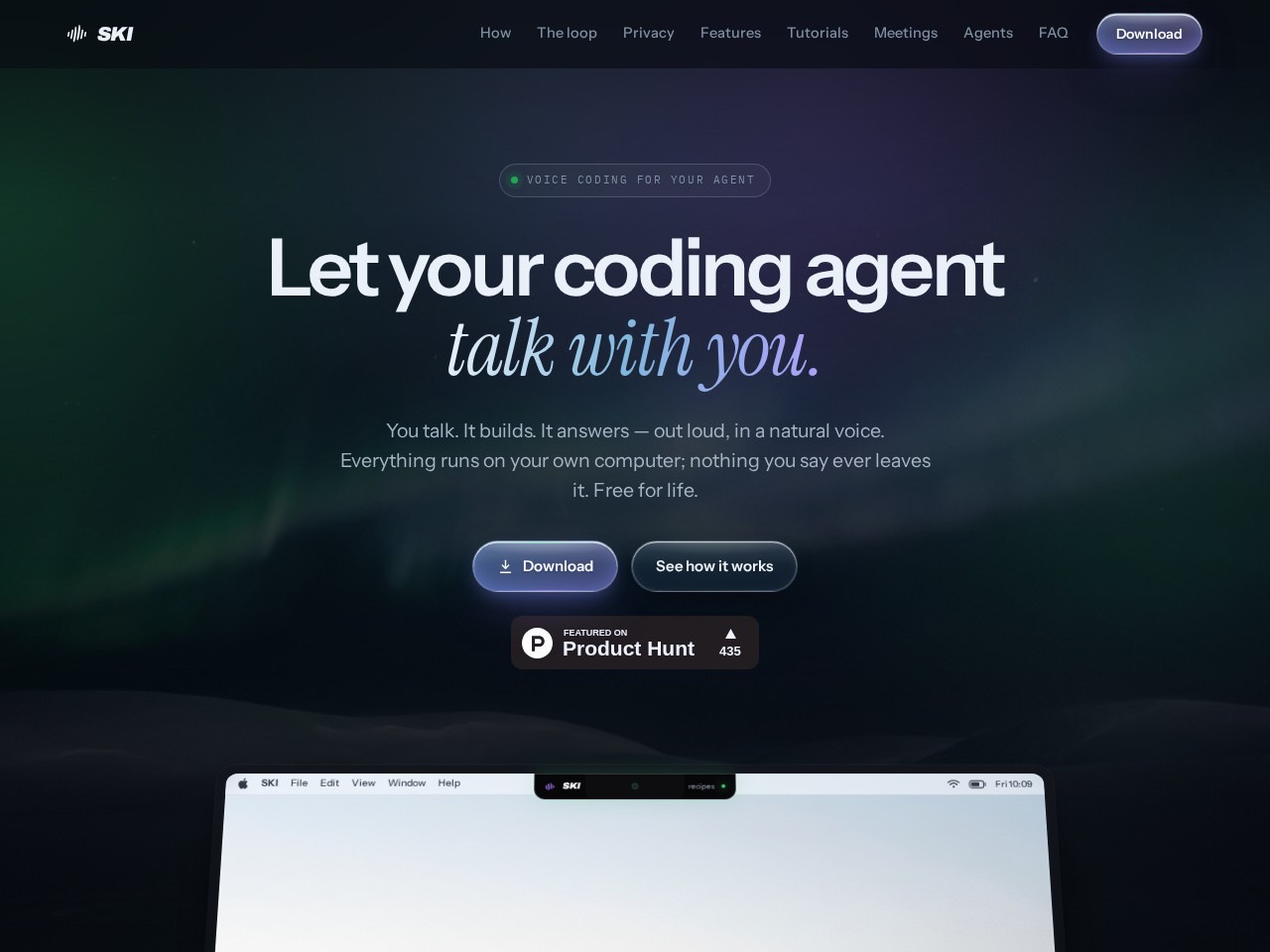 SKI homepage screenshot