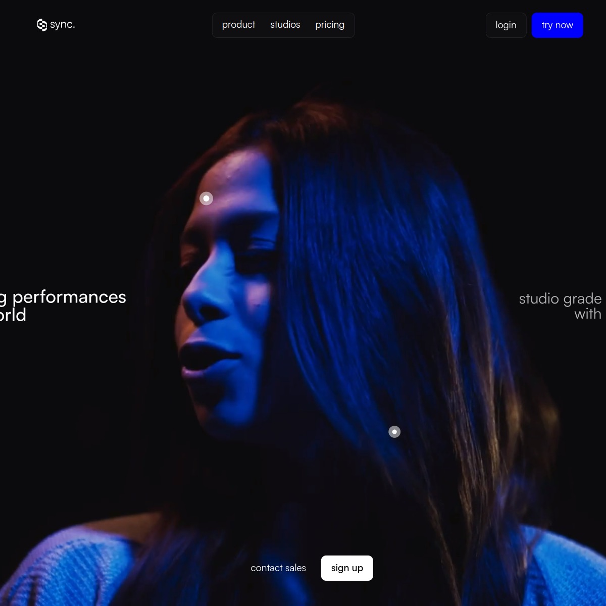 Sync.so homepage screenshot