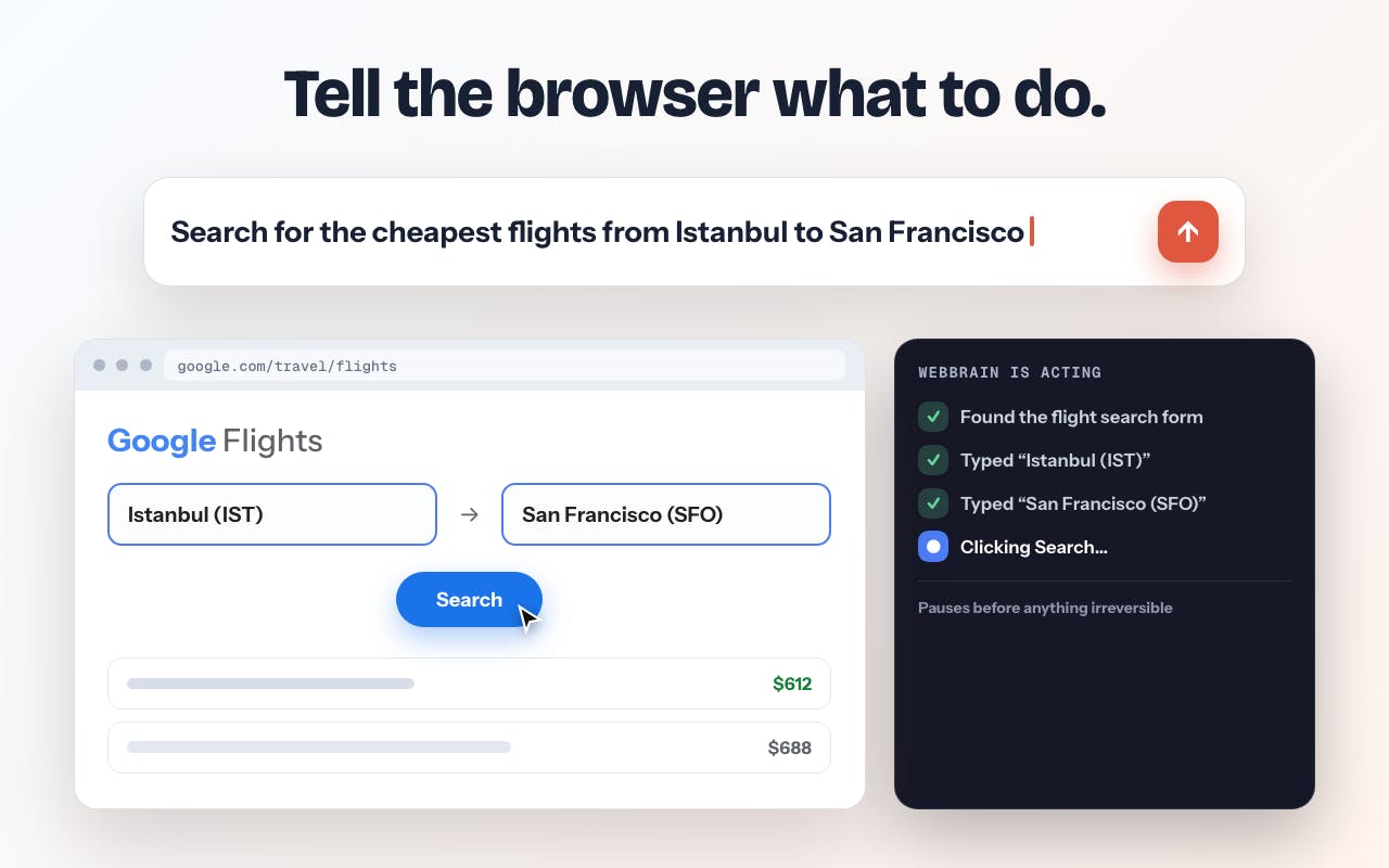 WebBrain homepage screenshot