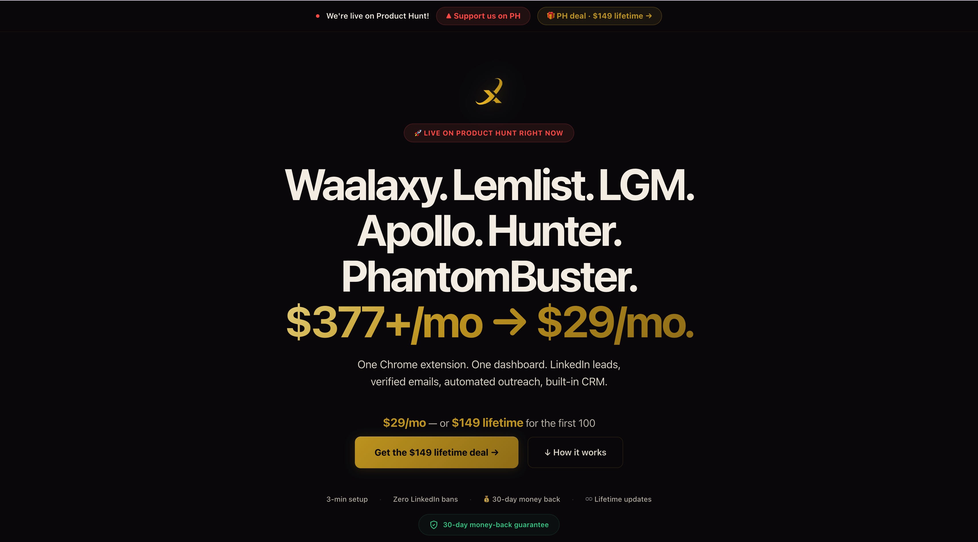 XP One homepage screenshot